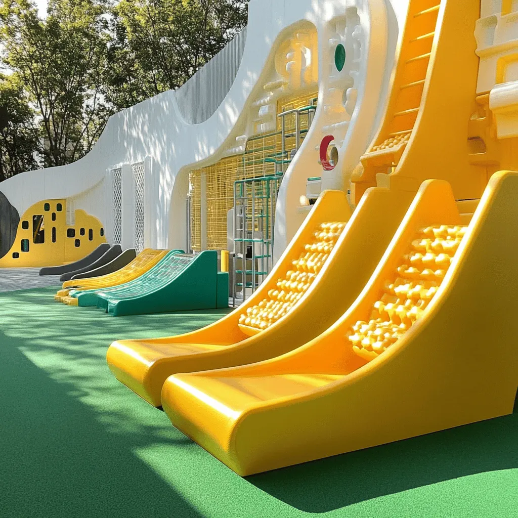 Elegir un parque infantil es importante y divertido. Primero, mira la seguridad. Asegúrate de que el parque cumpla con las normas de seguridad. Busca equipos que sean fuertes y estables. Asegúrate de que el área de juego tenga un suelo suave, como goma o arena. Esto ayuda a prevenir caídas y lesiones.