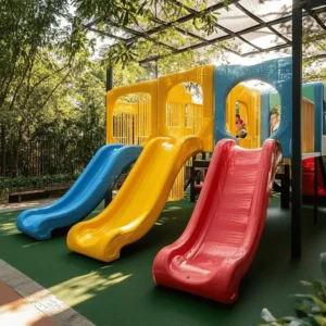 El juego al aire libre es muy importante para los niños. Les ayuda a crecer felices y sanos. En un parque infantil, los niños pueden jugar, aprender y hacer amigos. Los parques ofrecen un espacio donde los pequeños pueden explorar su entorno, y eso les beneficia mucho. Un buen parque debe tener juegos seguros y actividades variadas.