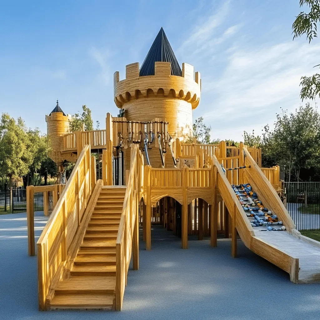 El parque infantil El Castillo es un lugar mágico para los más pequeños. Desde su diseño estructural que simula un castillo, los niños pueden dejar volar su imaginación. Este parque cuenta con un tobogán de doble caída, pasarelas de cuerdas y áreas de juego interactivo. Los niños de 2 a 12 años tienen mucho para disfrutar.