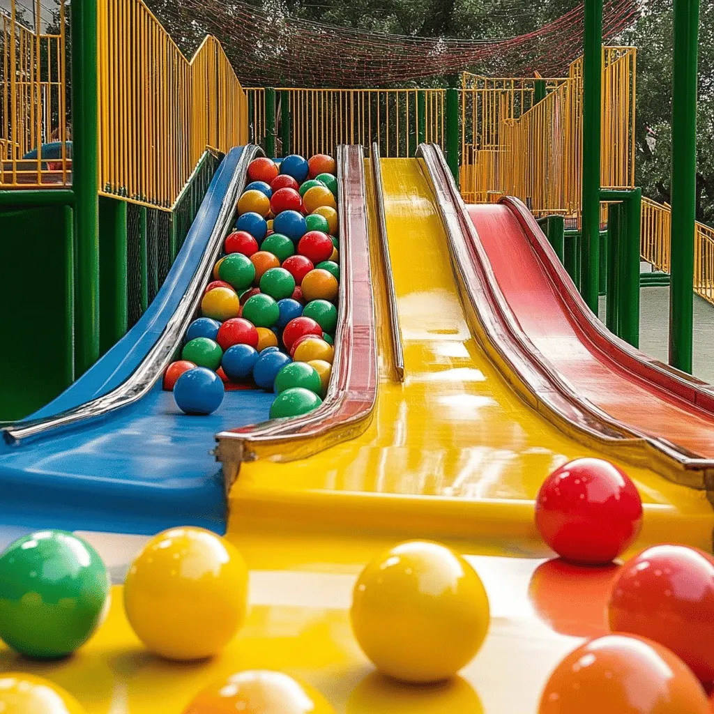 Los parques de bolas son espacios llenos de color y alegría. En estos lugares, los niños pueden saltar, jugar y explorar sin parar. Un parque de bolas típico tiene muchas bolas suaves y coloridas. Estas bolas permiten a los niños lanzarse, sumergirse y hacer piruetas.