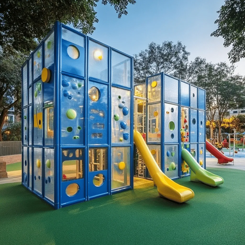Los parques infantiles son lugares mágicos. Aquí, los niños pueden jugar, explorar y aprender. Los parques no son solo juegos; son espacios para crecer. Los niños desarrollan habilidades sociales y físicas al jugar en ellos. Jugar al aire libre mejora su salud y felicidad.