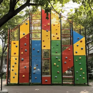 Los parques de escalada son espacios diseñados para escalar y divertirse. Tienen estructuras que simulan montañas y rocas. Aquí, niños y adultos pueden disfrutar de la emoción de escalar. Estos parques son seguros y están diseñados para todos los niveles de habilidad.
