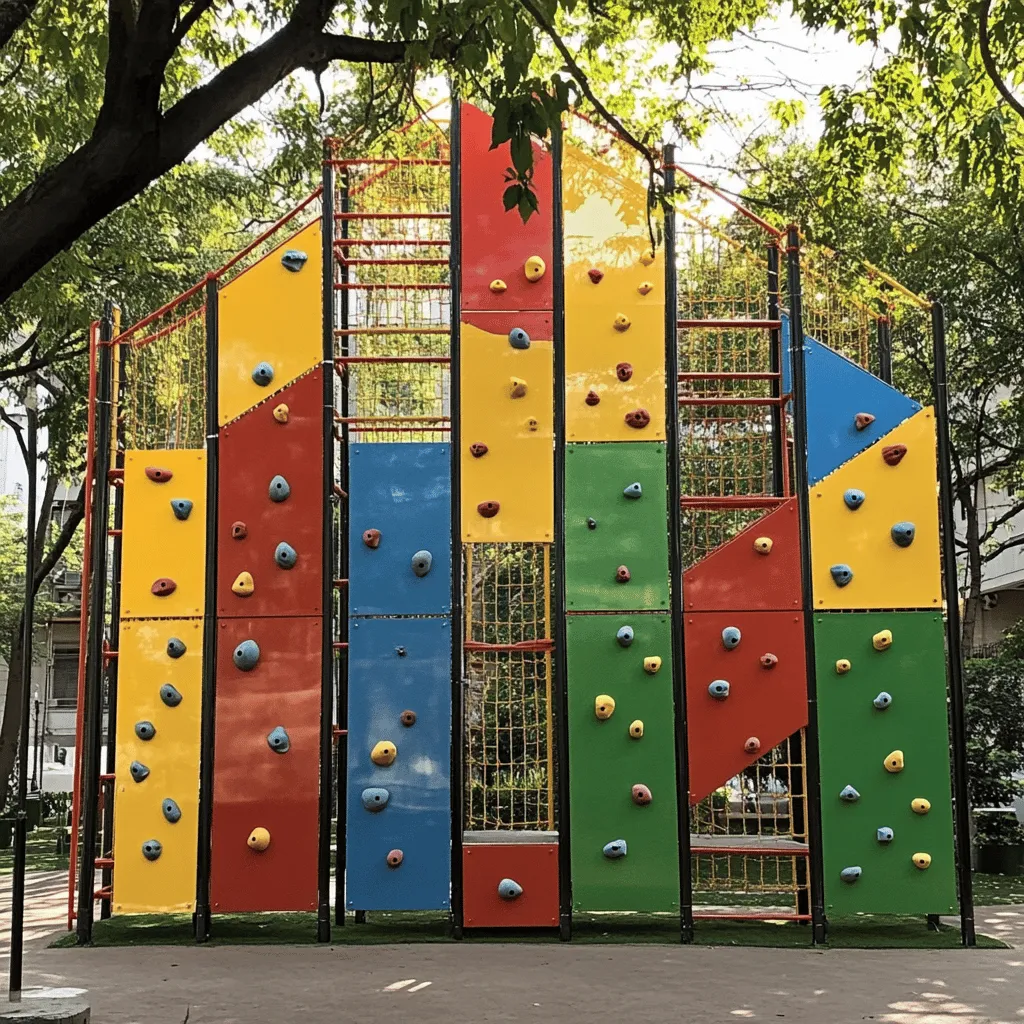 Los parques de escalada son espacios diseñados para escalar y divertirse. Tienen estructuras que simulan montañas y rocas. Aquí, niños y adultos pueden disfrutar de la emoción de escalar. Estos parques son seguros y están diseñados para todos los niveles de habilidad.