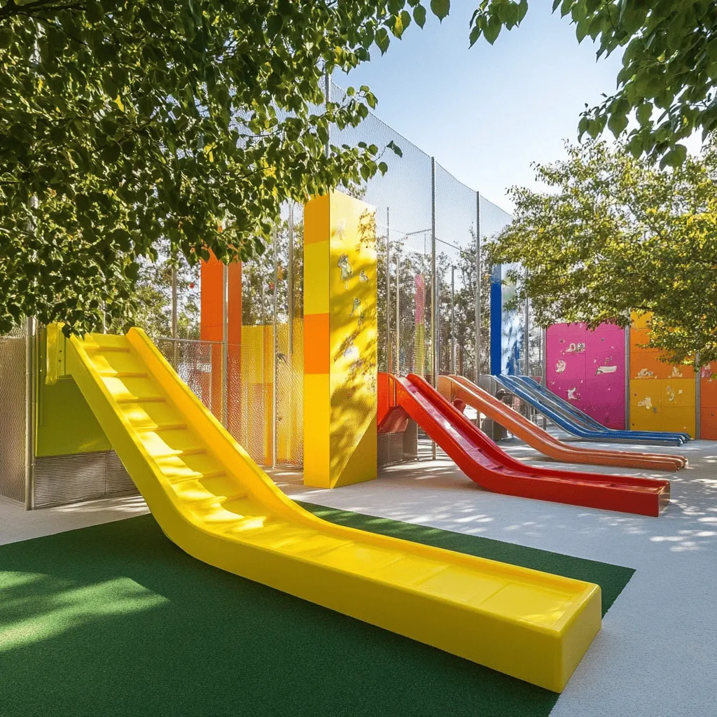 El diseño de un parque infantil es muy importante. Los colores que elegimos pueden hacer magia. Un color vibrante atrae a los niños. Les invita a jugar y explorar. Los tonos brillantes y alegres despiertan la curiosidad. Además, cada color tiene un significado especial.