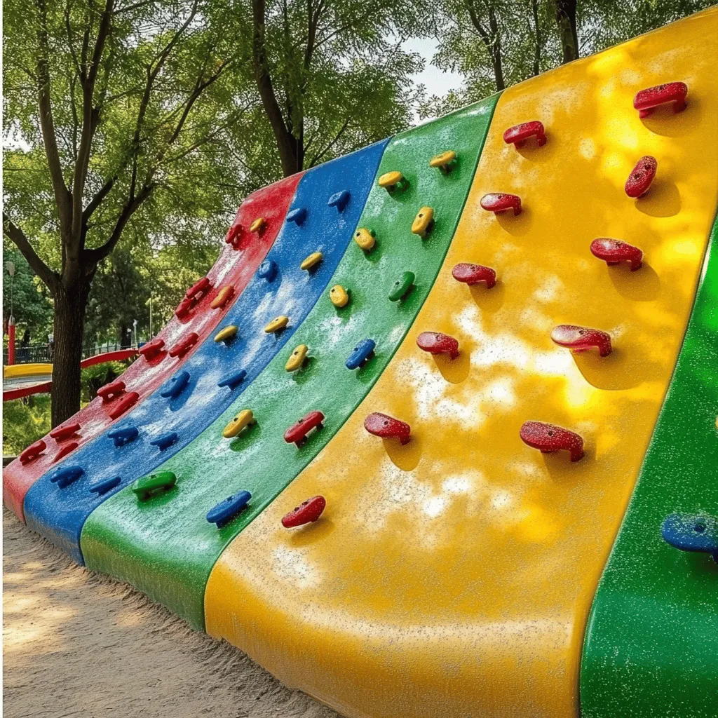 La seguridad en un rocódromo es esencial. Siempre reviso el equipamiento antes de que los niños escalen. Cada rocódromo debe tener paredes adecuadas para su edad. El Rocódromo Infantil Vertical Aventura es un gran ejemplo. Tiene una altura de 3 metros y varias rutas. Las formas del agarre son perfectas para manos pequeñas. Así, los niños pueden escalar sin problemas.