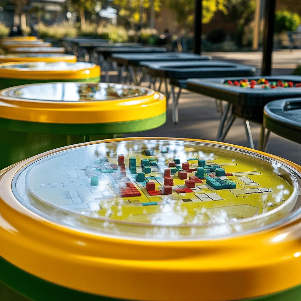 Los parques de juegos de mesa son espacios únicos. Aquí, todos pueden jugar y compartir. Estos lugares tienen mesas grandes y juegos variados. Puedes encontrar ajedrez, tetris y laberintos. Los juegos de mesa mejoran la mente y enseñan a trabajar en equipo.