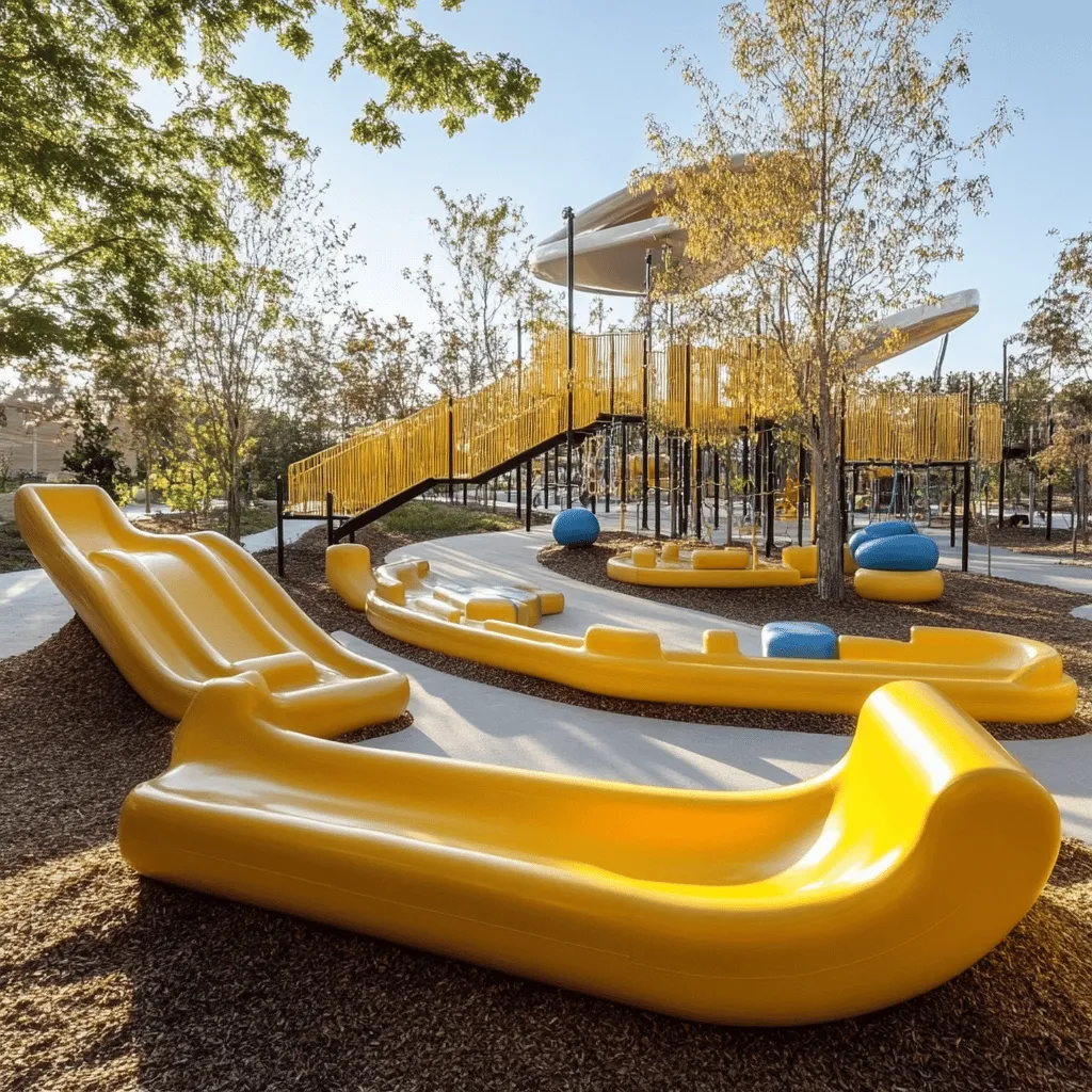 Las zonas de juegos son espacios mágicos. Aquí, los niños pueden correr, saltar y reír. Un buen parque infantil se ve bien y es seguro. Los columpios, toboganes y áreas de escalada hacen que el juego sea divertido. También, el diseño de los espacios debe ser atractivo para todos.