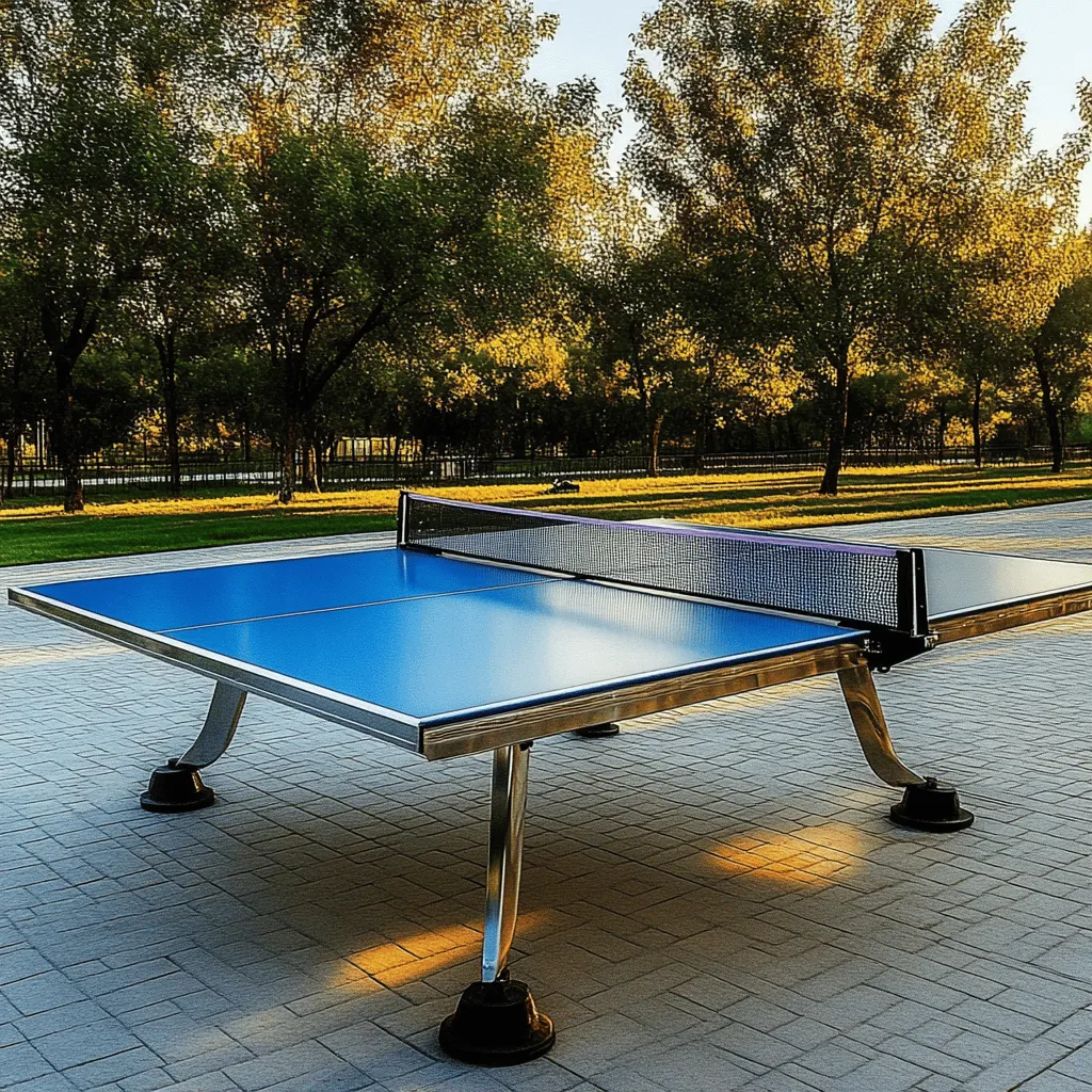La mesa de ping pong es un gran atractivo en los parques. Muchos la eligen para jugar y divertirse. Este deporte mejora las habilidades motoras y fomenta la socialización. Jugar al aire libre es genial para todos, especialmente en un ambiente fresco y alegre.