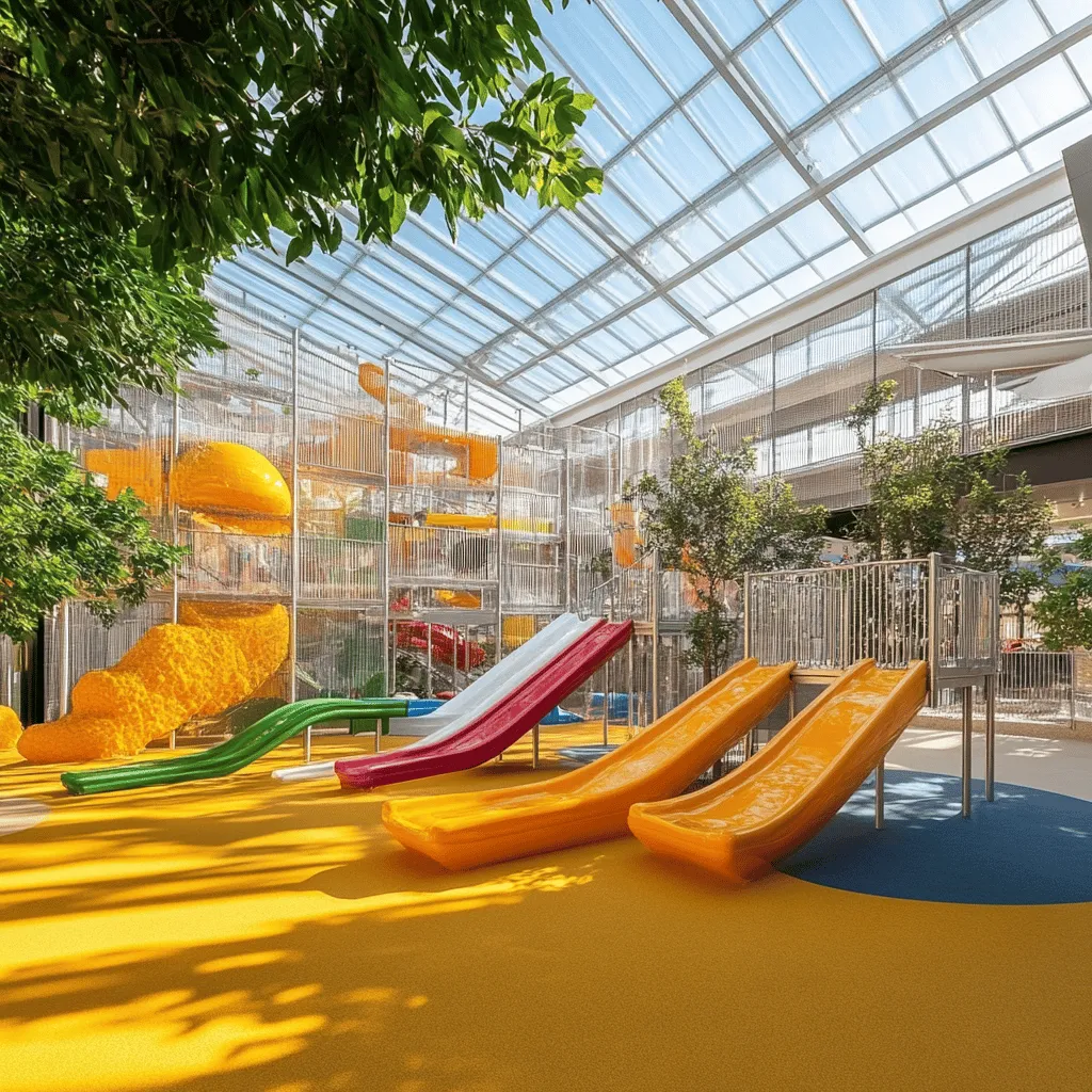 Los parques cubiertos son espacios de juego con techo. Permiten disfrutar sin importar el clima. Tienen áreas de juegos, atracciones y actividades para todos. Los niños pueden correr, saltar y jugar de forma segura. Además, son ideales para cumpleaños y eventos familiares. En estos parques, la diversión nunca se detiene.
