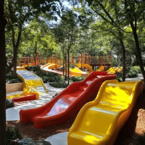 Visitar un parque de juegos infantil es una gran aventura. Los niños pueden correr, saltar y jugar. Estos parques ofrecen un espacio seguro para explorar. El diseño de los parques es clave para la diversión. Cada área debe ser segura y atractiva. Los mejores parques tienen juegos que fomentan la creatividad y el trabajo en equipo.