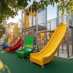 Los parques infantiles son lugares mágicos donde los niños pueden jugar y aprender. Estos espacios ofrecen más que solo juegos. Fomentan el desarrollo físico, social y emocional de los niños. Jugar al aire libre ayuda a los niños a ser más activos y felices. Además, les enseña a trabajar en equipo y a resolver problemas.