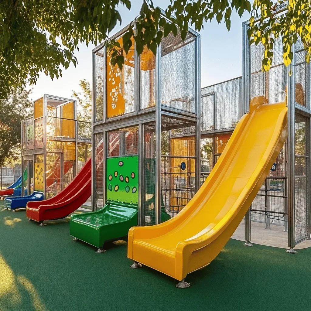 Los parques infantiles son lugares mágicos donde los niños pueden jugar y aprender. Estos espacios ofrecen más que solo juegos. Fomentan el desarrollo físico, social y emocional de los niños. Jugar al aire libre ayuda a los niños a ser más activos y felices. Además, les enseña a trabajar en equipo y a resolver problemas.