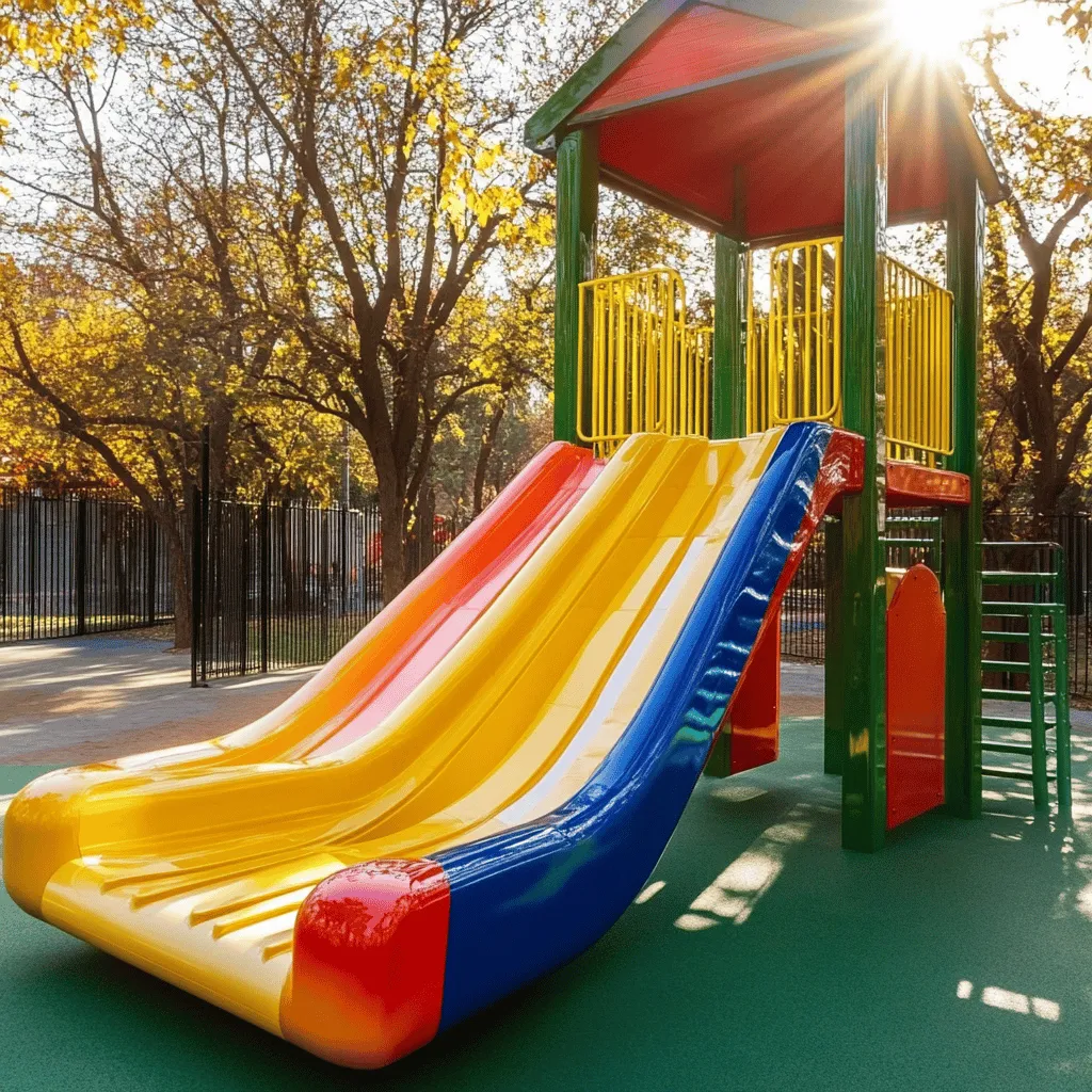 El juego al aire libre es vital para los niños. Les ayuda a crecer sanos y felices. Los parques con toboganes son un gran lugar para jugar. Los toboganes son divertidos y seguros. Los niños pueden deslizarse y gritar de alegría. Esto mejora su confianza y habilidades motoras.