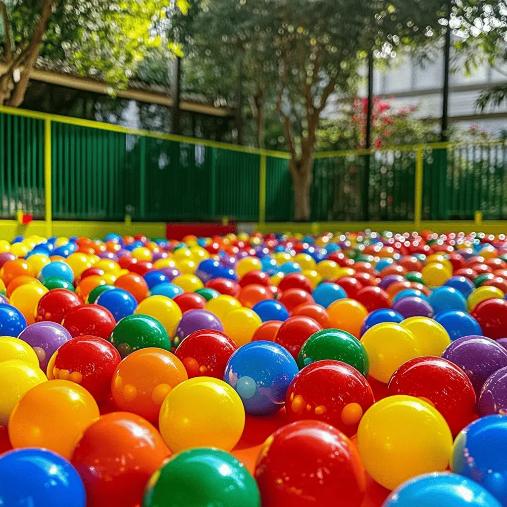 Un parque infantil de bolas es un lugar mágico para los niños. Aquí, los niños saltan, juegan y se divierten sin parar. Este tipo de parque cuenta con una estructura segura y colorida. La base está hecha de un material suave que protege a los pequeños. Además, tiene una red de seguridad alta para evitar caídas.