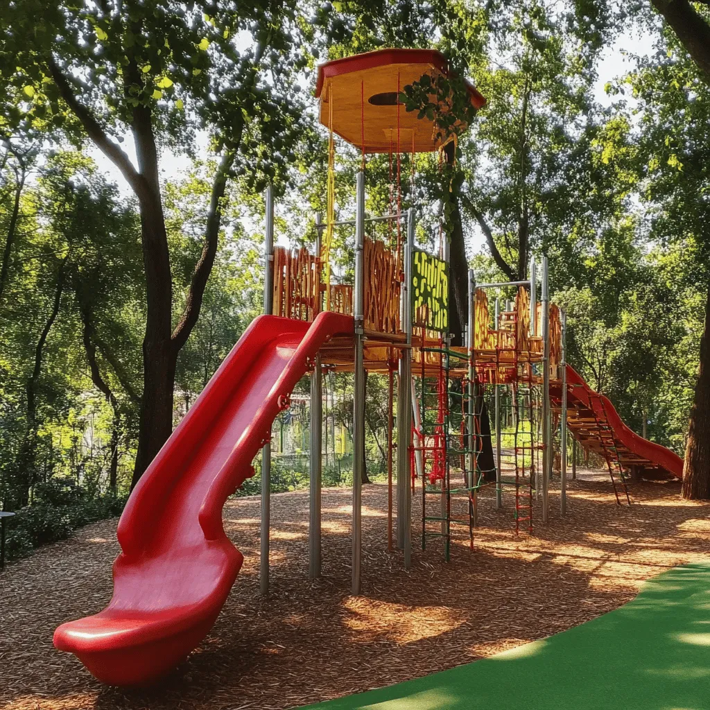 Las normas de seguridad son muy importantes en los parques infantiles. Debemos seguirlas para que los niños jueguen sin peligro. Estas normas aseguran que el equipamiento sea seguro y adecuado para los pequeños. Por ejemplo, cada columpio y tobogán debe cumplir con los estándares establecidos por expertos en seguridad.