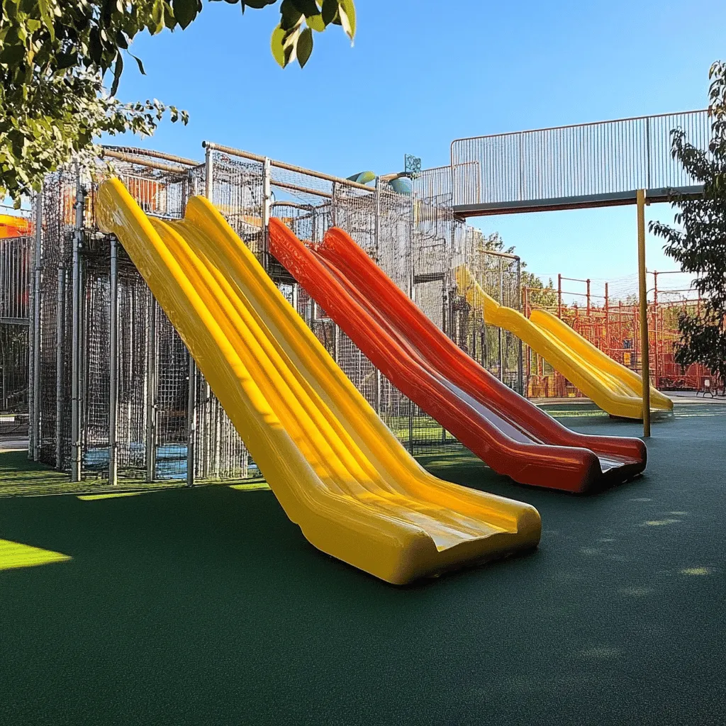 Las áreas de juegos infantiles son lugares mágicos. Los niños aprenden, juegan y socializan. Los grandes toboganes son el corazón de estos espacios. Ellos brindan emoción y diversión. Los toboganes no son solo para deslizarse, también fomentan habilidades. Los niños mejoran su fuerza y coordinación al usarlos.